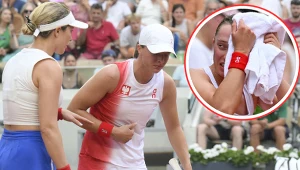 Tenis. Iga Świątek oraz Danielle Collins podczas meczu igrzysk olimpijskich w Paryżu