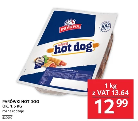 Indykpol Parówki hot dog