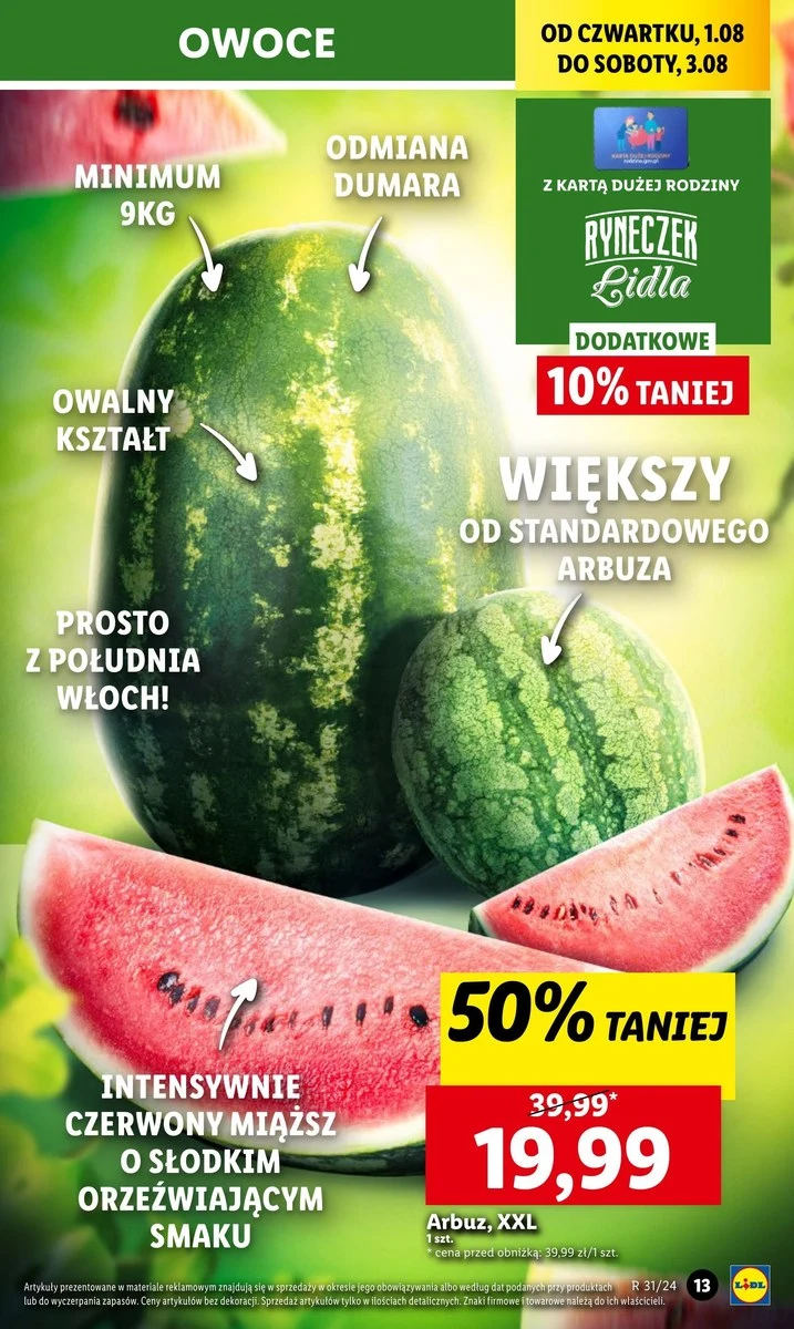 Arbuz 50% taniej w Lidlu! 
