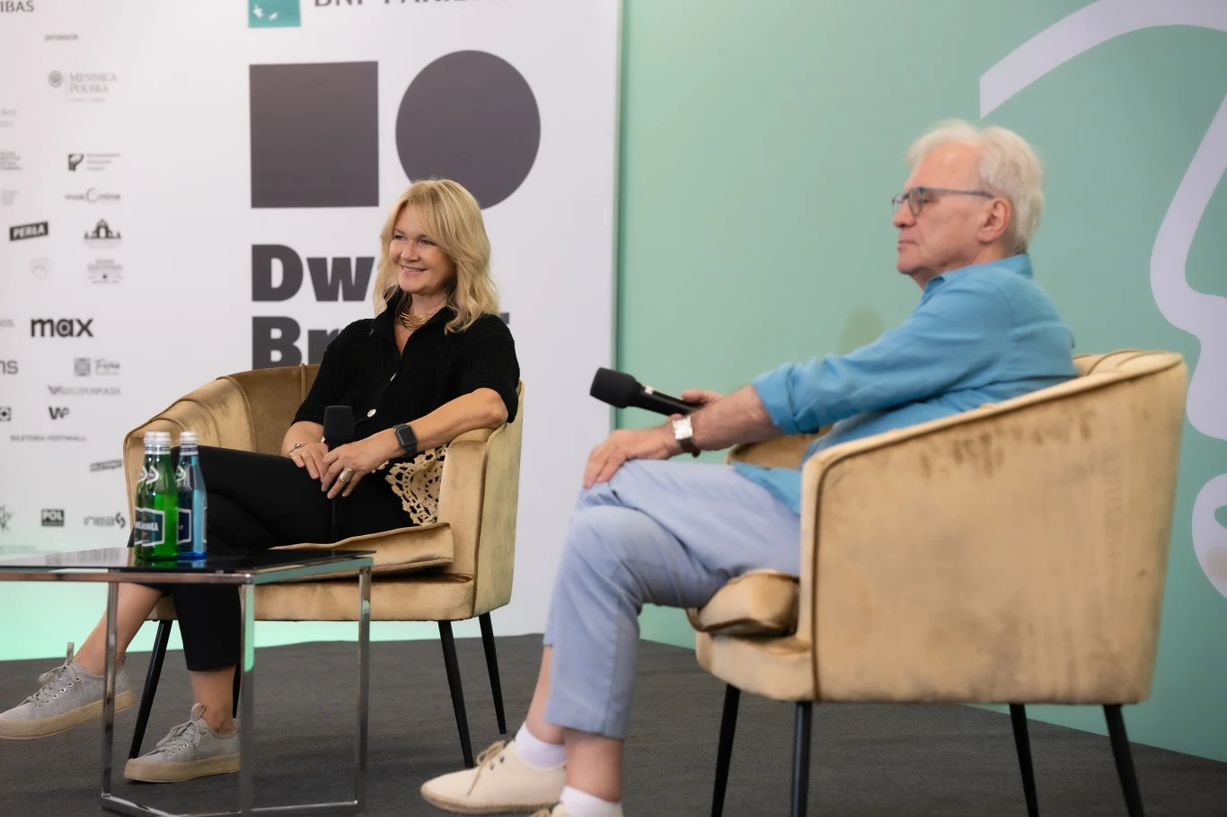 Grażyna Torbicka i Jacek Bromski na 18. BNP Paribas Dwa Brzegi.