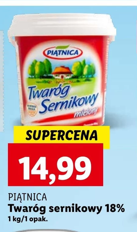 Piątnica Twaróg sernikowy mielony 1 kg