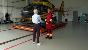 Pilot śmigłowca Rafał Górnicki zauważył silne, zielone światło