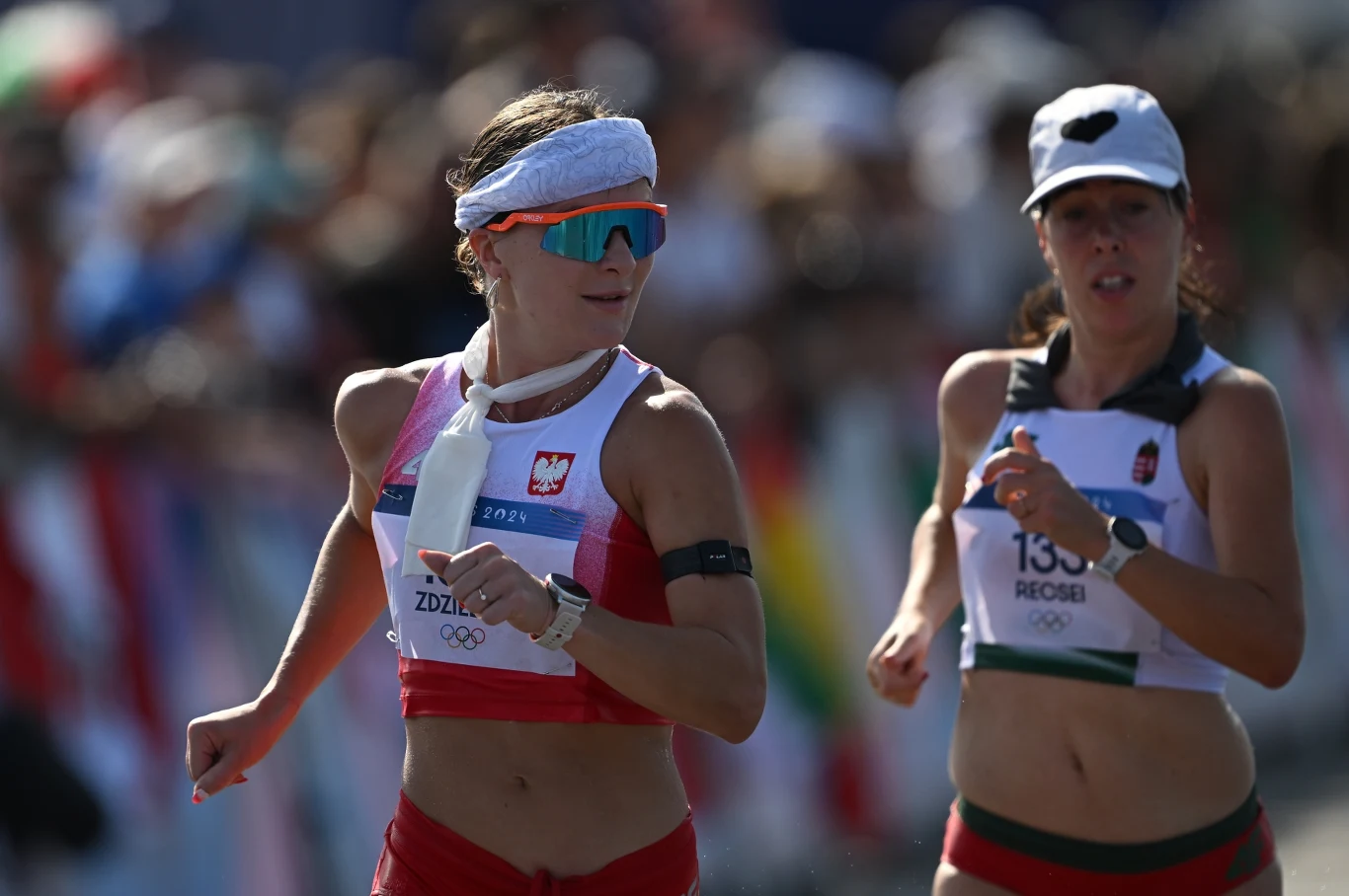 Katarzyna Zdziebło (L) podczas startu w Paryżu Katarzyna Zdziebło (L) podczas startu w Paryżu