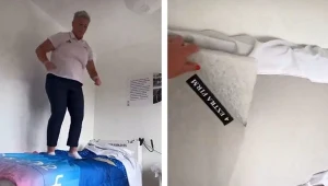 Anita Włodarczyk sprawiła i ujawnia wytrzymałość kartonowych łóżek