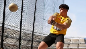 Merlin Hummel podczas MŚ 2023 w Budapeszcie