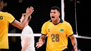 Darlan Souza, atakujący reprezentacji Brazylii, jest w Paryżu w dobrej formie