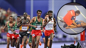 W trakcie rywalizacji mężczyzn na 10 000 m doszło do przykrych scen