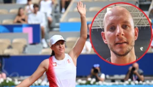 Bartosz Kurek (w kółku) gratulował sukcesu Idze Świątek. I przewiduje kolejne