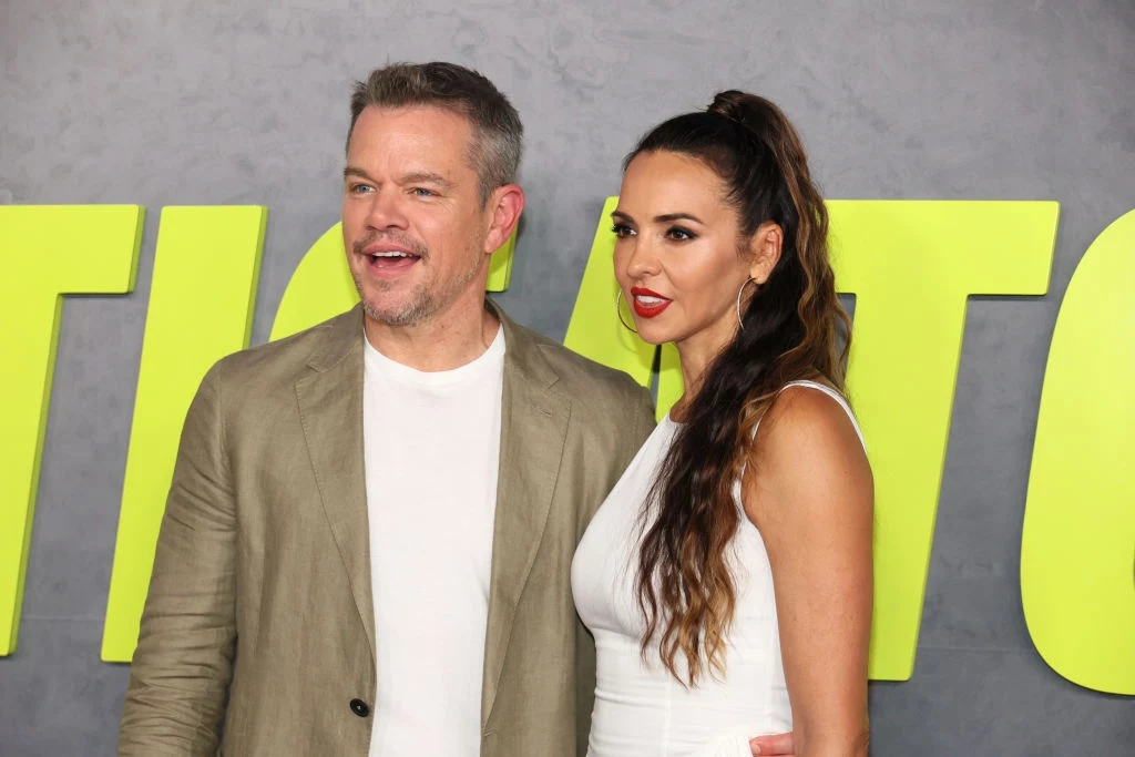 Matt i Luciana Damon na premierze filmu "Podżegacze"