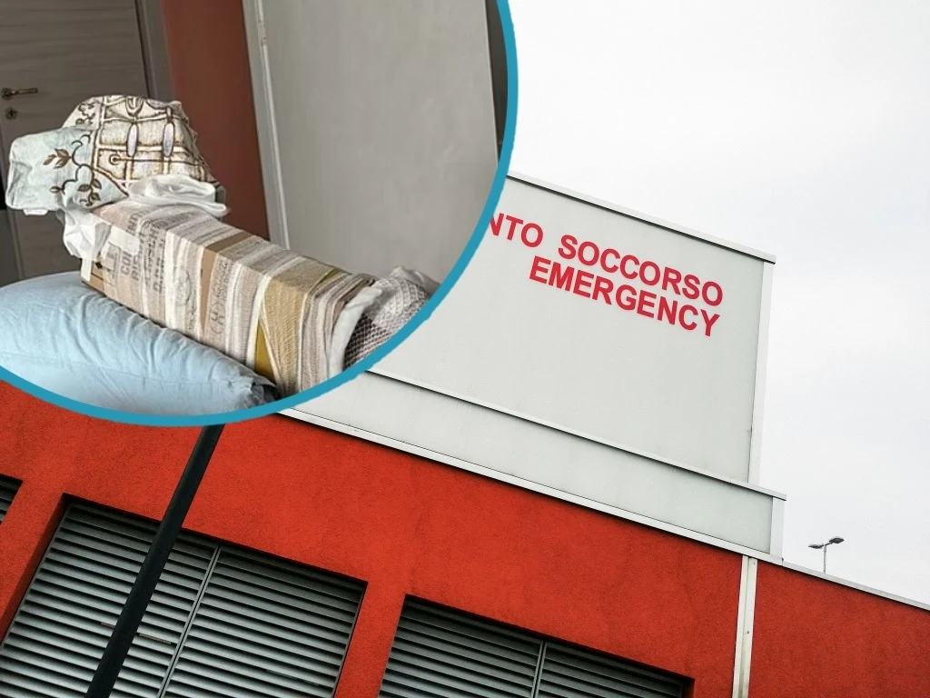 Złamana noga opakowana w karton. Skandal na pogotowiu we Włoszech Złamana noga opakowana w karton. Skandal na pogotowiu we Włoszech