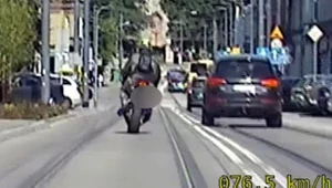 Motocyklista ustanowił nowy rekord. Uciekając przed policją zebrał 346 punktów