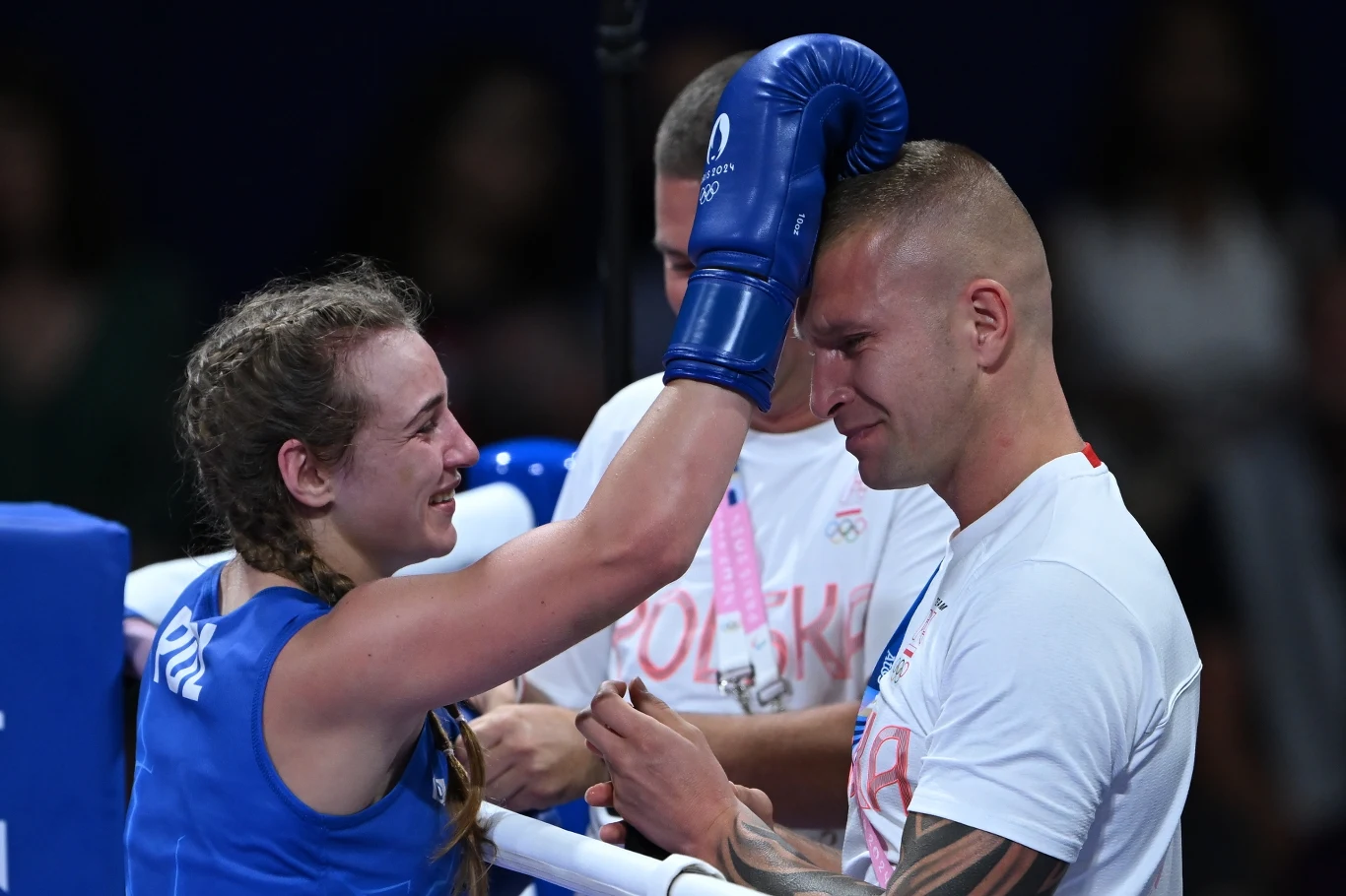 Julia Szeremeta i trener Tomasz Dylak Julia Szeremeta i trener Tomasz Dylak
