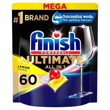 Finish Ultimate Lemon Kapsułki do mycia naczyń w zmywarce 774 g (60 sztuk) - 2