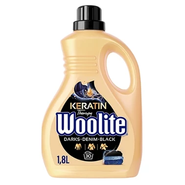 Woolite Keratin Therapy Płyn do prania czerń ciemne kolory jeans 1,8 l (30 prań) - 0