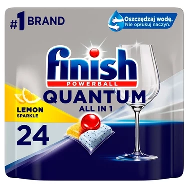 Finish Quantum Lemon Kapsułki do mycia naczyń w zmywarce 249,6 g (24 sztuki) - 2