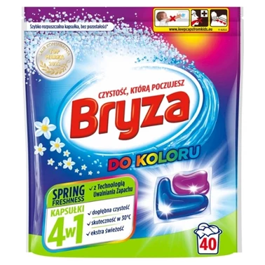 Bryza Spring Freshness 4w1 Kapsułki do prania do koloru 800 g (40 prań) - 1