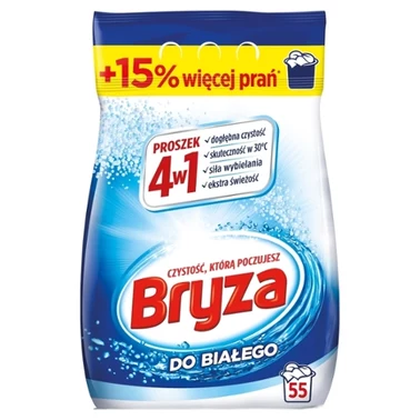 Bryza 4w1 Proszek do prania do białego 3,575 kg (55 prań) - 1