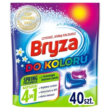 Bryza Spring Freshness 4w1 Kapsułki do prania do koloru 800 g (40 prań) - 0