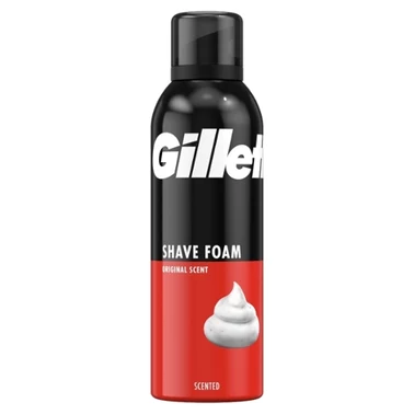 Gillette Classic Pianka do golenia o zapachu Original, szybkie i łatwe golenie, 200 ml - 0