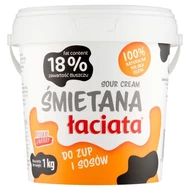 Łaciata Śmietana 18 % 1 kg