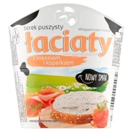 Łaciaty Serek puszysty z łososiem i koperkiem 150 g 