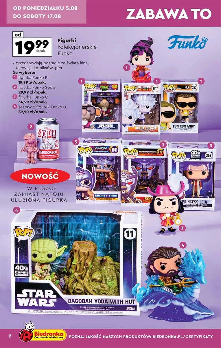 Figurki Funko w Biedronce Figurki Funko w Biedronce