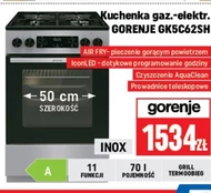 Kuchenka gazowo-elektryczna Gorenje