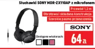 Słuchawki z mikrofonem Sony