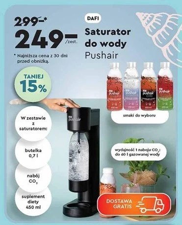 Saturator Dafi PushAir znów w Biedronce! 