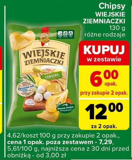 Chipsy Wiejskie ziemniaczki