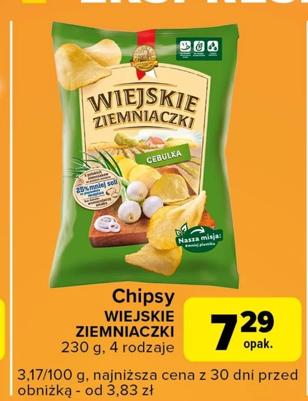 Чіпси Wiejskie ziemniaczki