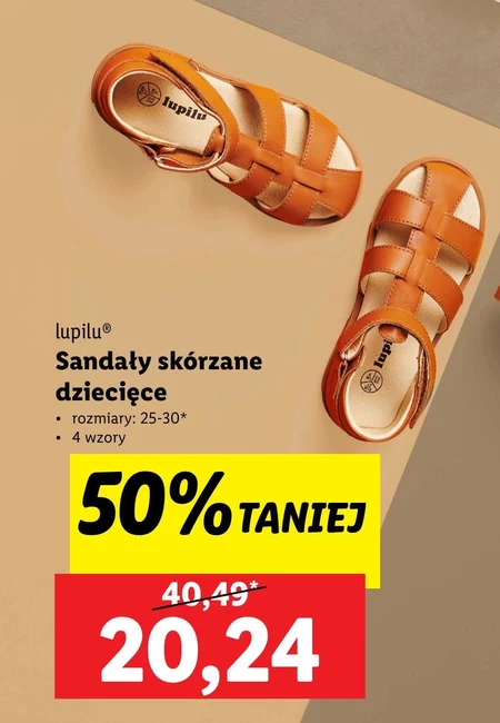 Sandały dziecięce Lupilu