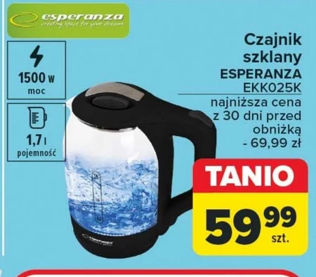 Czajnik elektryczny Esperanza