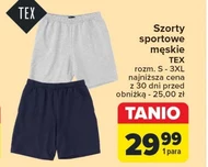 Szorty sportowe męskie TEX