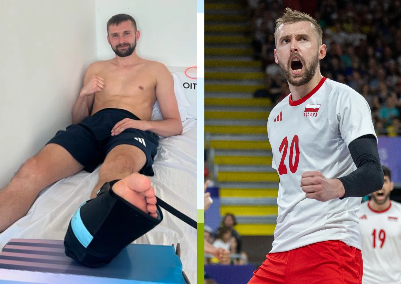 Mateusz Bieniek - z kontuzją, ale i mający wiele entuzjazmu co do kolejnych wyzwań stojących przed Polakami na IO 2024.