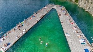 Kąpielisko na krakowskim Zakrzówku przeżywa latem prawdziwe oblężenie