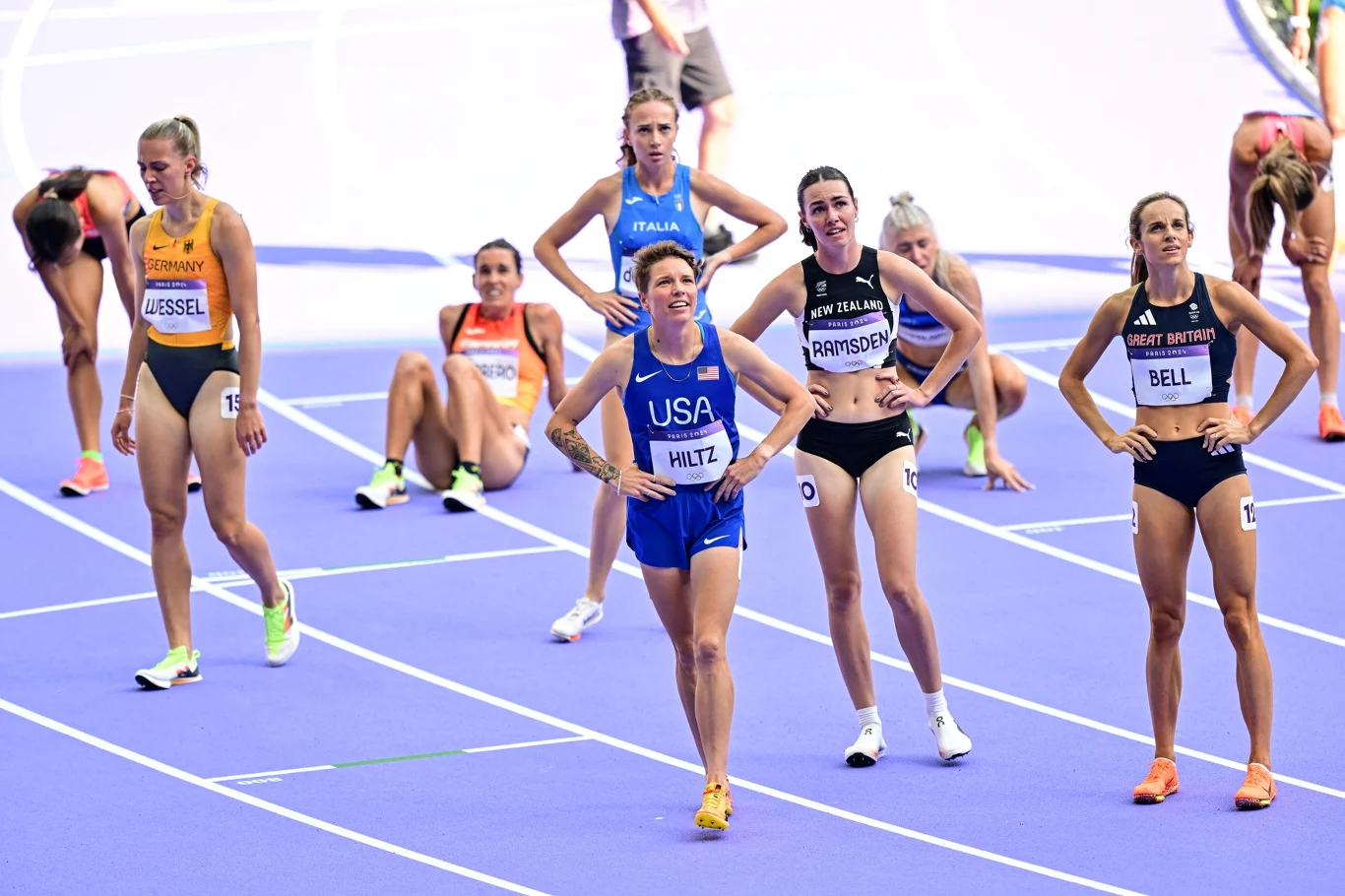 Zawodniczki po biegu na 1500 metrów