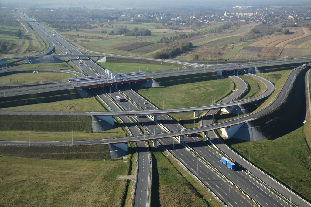 A1 i A2, węzeł Łódź Północ, fot. Łukasz Jóźwiak