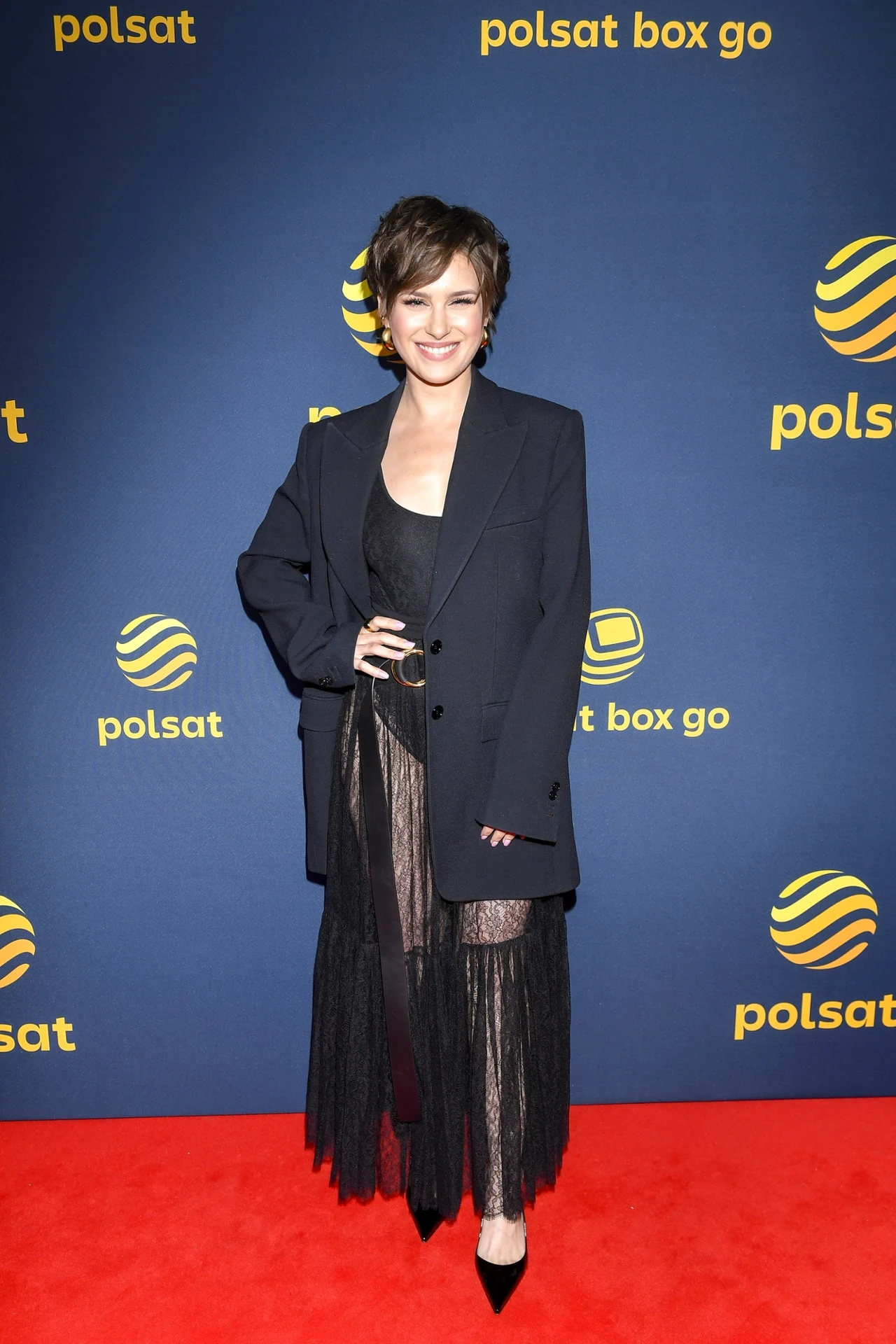 Anna-Maria Sieklucka na prezentacji jesiennej ramówki Polsatu Anna-Maria Sieklucka na prezentacji jesiennej ramówki Polsatu