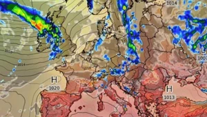 Nad Polskę nadciągnie frontu burzowy. Mapa przedstawia sytuację w czwartek 8 sierpnia około południa