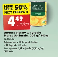 Ananas w puszce Nasza Spiżarnia