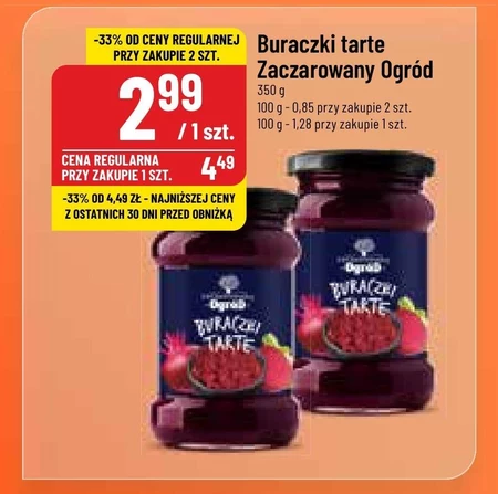 Buraczki tarte Zaczarowany Ogród