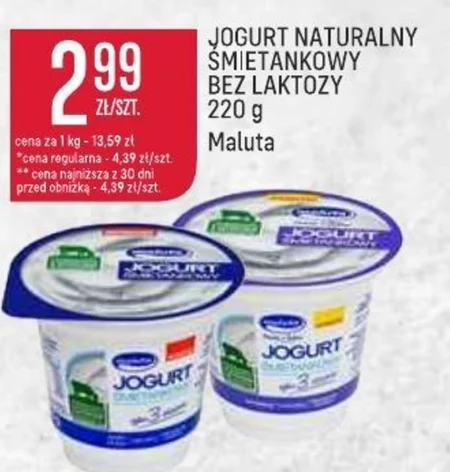 Jogurt bez laktozy Maluta