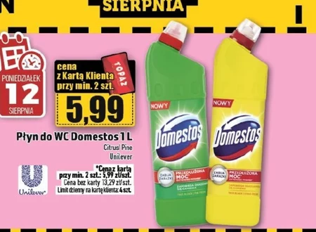 Płyn do czyszczenia wc Domestos