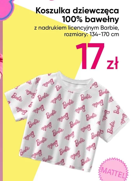 Koszulka dziewczęca Barbie