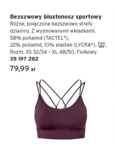 Biustonosz sportowy Lycra