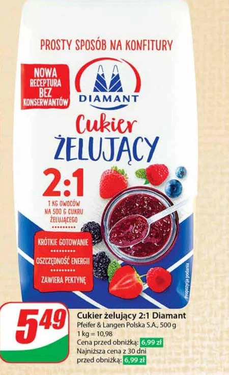 Diamant Cukier żelujący 2:1 500 g