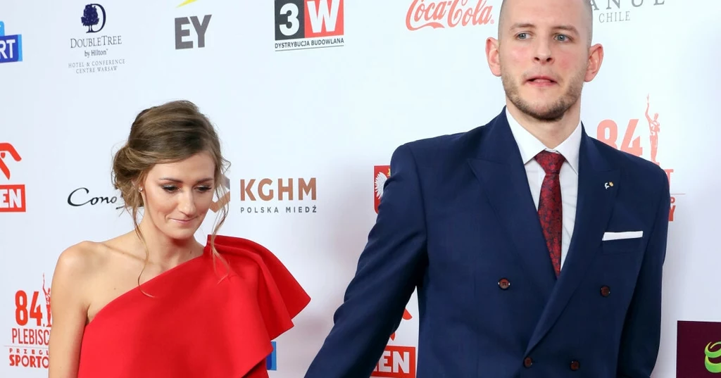 Bartosz Kurek z żoną Bartosz Kurek z żoną