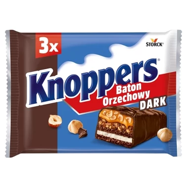 Knoppers Dark Baton orzechowy 120 g (3 x 40 g) - 0