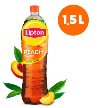 Lipton Ice Tea Peach Napój niegazowany o smaku brzoskwiniowym z ekstraktem czarnej herbaty 1,5 l - 0